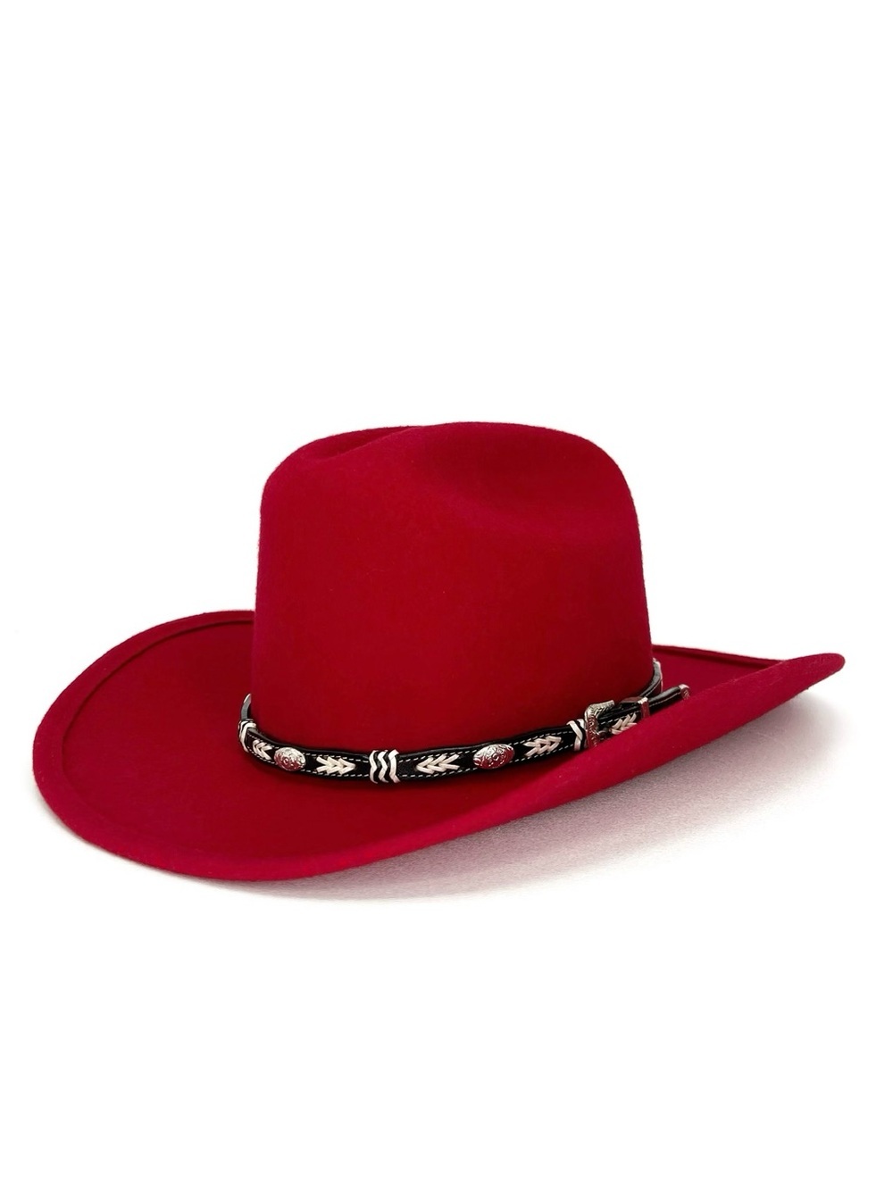 Bailey Youth Ranger Cowboy Hat Red 100% Wool Felted Western Rodeo Child Kids EUC
